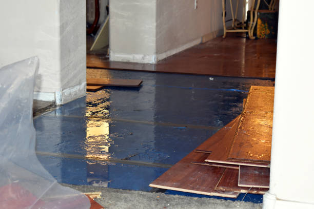 Professional Water Damage Restoration technician working in Riverbank, CA